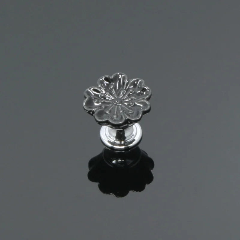 KAK Orchid Ceramic Handles Drawer Knobs