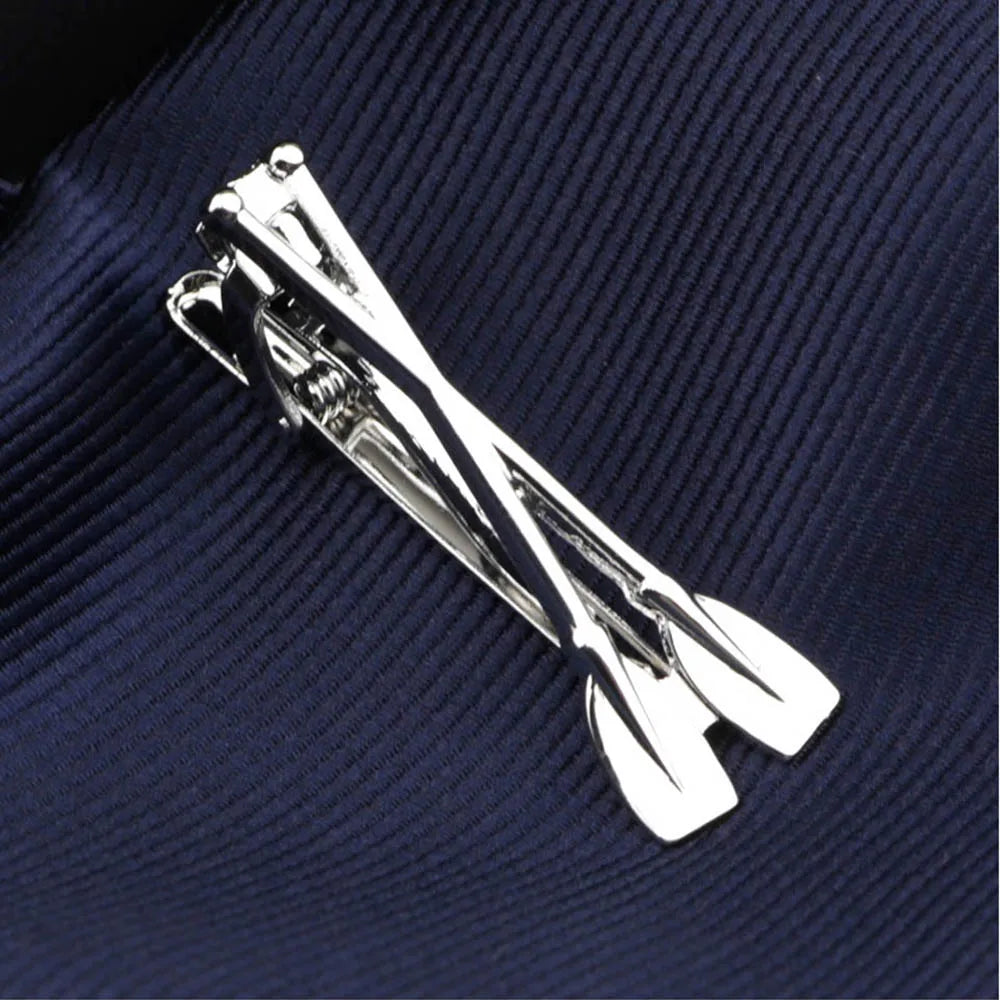 Men's  Daily Tie Clips Accessories Chrome Stainless Tool Glasses Pen