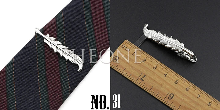 Men's  Daily Tie Clips Accessories Chrome Stainless Tool Glasses Pen