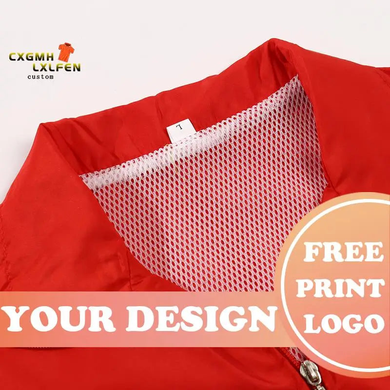 Men's Custom Made Design Vests Photo Print Logo Text