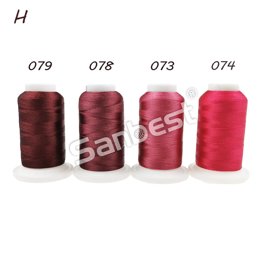 Sanbest Polyester Embroidery Thread High Strength 120D/2 1000m