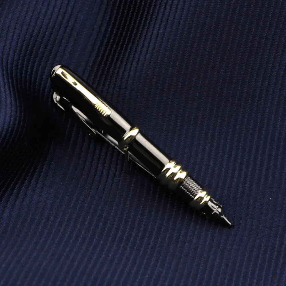 Men's  Daily Tie Clips Accessories Chrome Stainless Tool Glasses Pen
