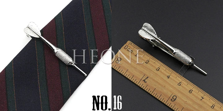 Men's  Daily Tie Clips Accessories Chrome Stainless Tool Glasses Pen