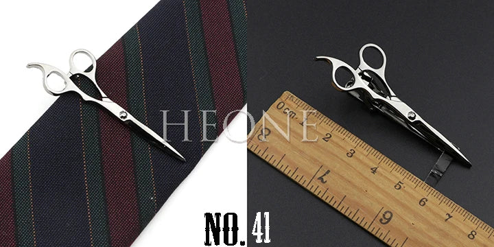 Men's  Daily Tie Clips Accessories Chrome Stainless Tool Glasses Pen