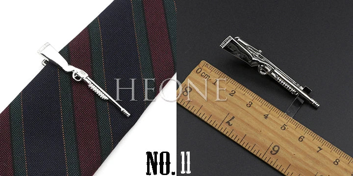 Men's  Daily Tie Clips Accessories Chrome Stainless Tool Glasses Pen