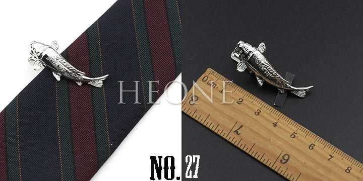 Men's  Daily Tie Clips Accessories Chrome Stainless Tool Glasses Pen