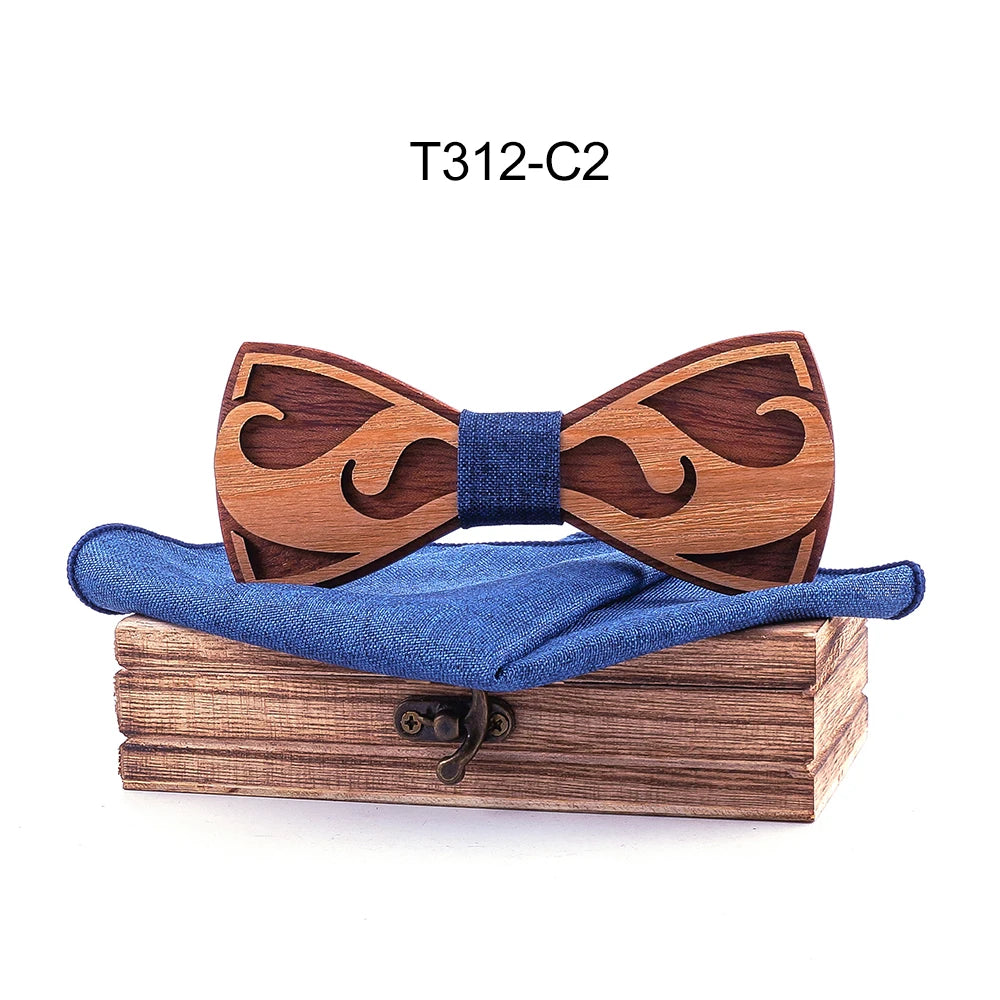 wooden bowtie for men