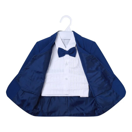 Baby Boy Formal Clothes Set Jacket+Shirt+Vest+Bowtie+Pant
