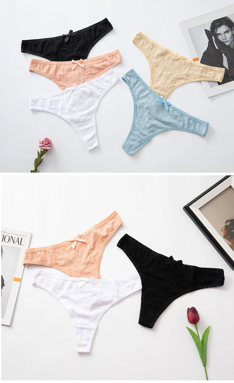 Soft Breathable T-back Women's Panties