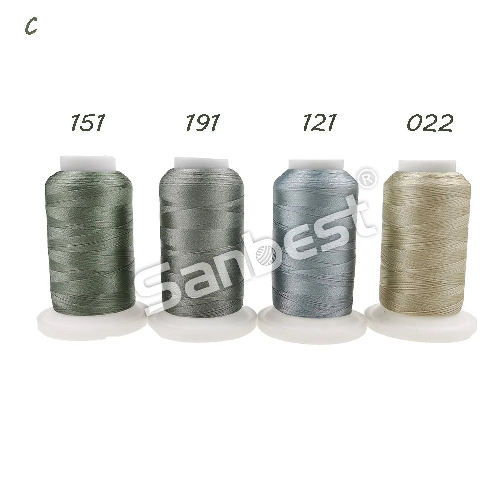 Sanbest Polyester Embroidery Thread High Strength 120D/2 1000m