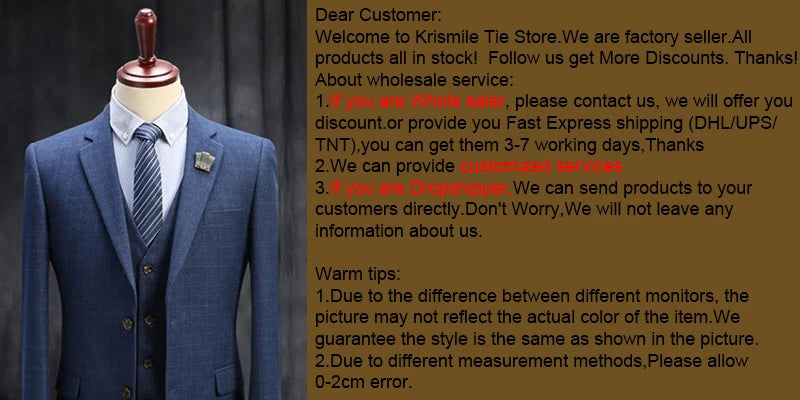 Men's Vintage Imitation Silk Ties 8cm