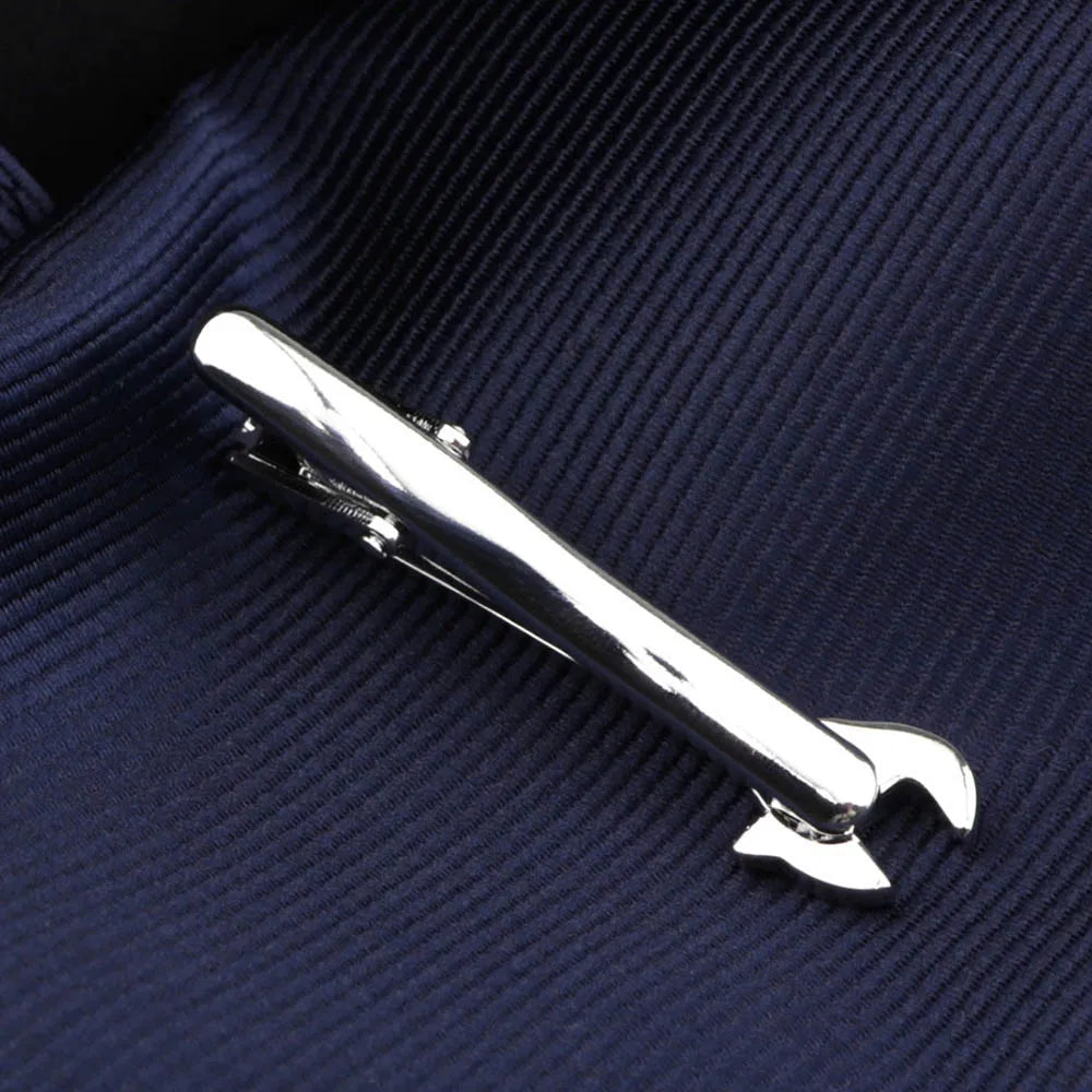 Men's  Daily Tie Clips Accessories Chrome Stainless Tool Glasses Pen