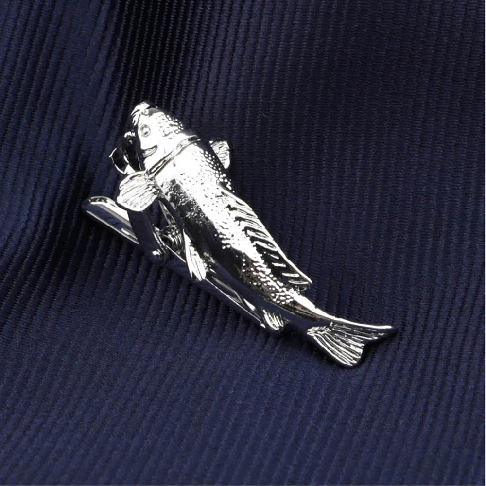 Men's  Daily Tie Clips Accessories Chrome Stainless Tool Glasses Pen
