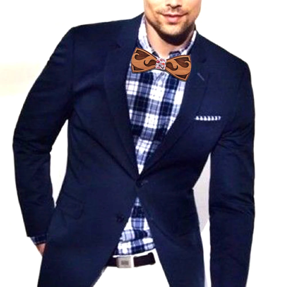 wooden bowtie for men
