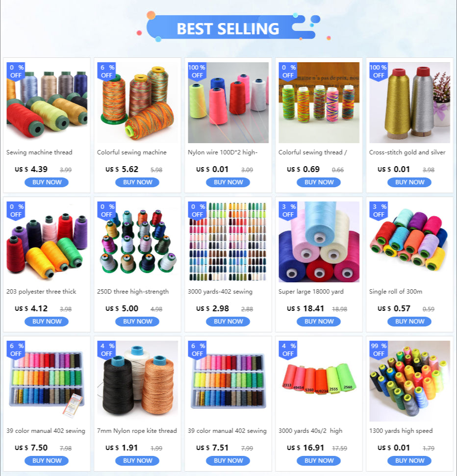 Sewing machine thread large roll sofa handmade nylon