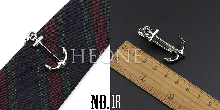 Men's  Daily Tie Clips Accessories Chrome Stainless Tool Glasses Pen