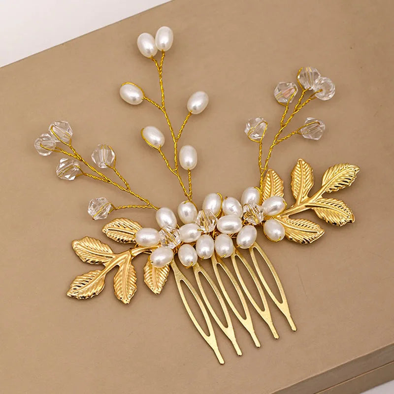 Wedding Hair Accessories Flower Hair Clips Hairpin Crystal Bride Headdress