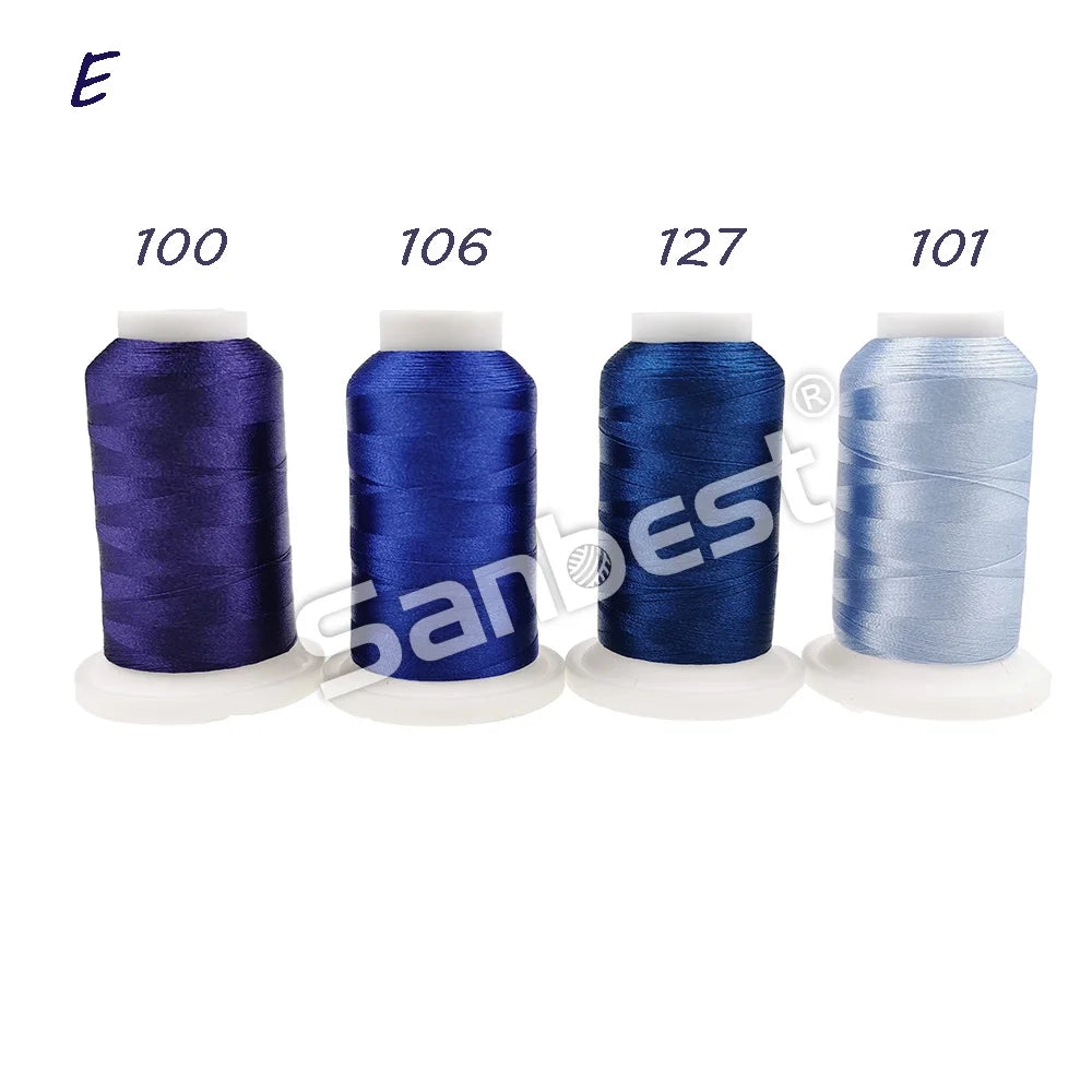 Sanbest Polyester Embroidery Thread High Strength 120D/2 1000m