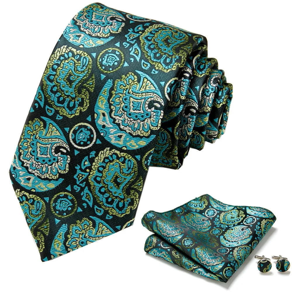 Pre-tied Necktie For Men Women Paisley Style