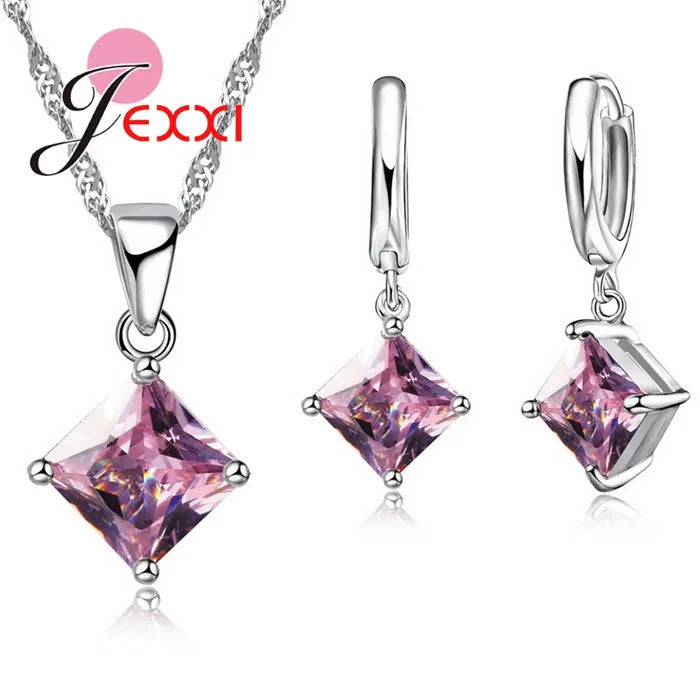 New Arrival Women Accessories Pendant Necklace Earrings Jewelry Set