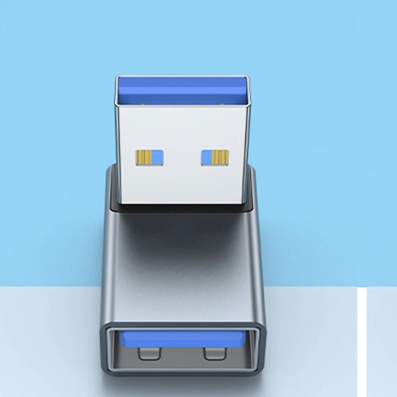 90 Degree Left Right Up Down Angled USB 3.0 A Male to Female Extension