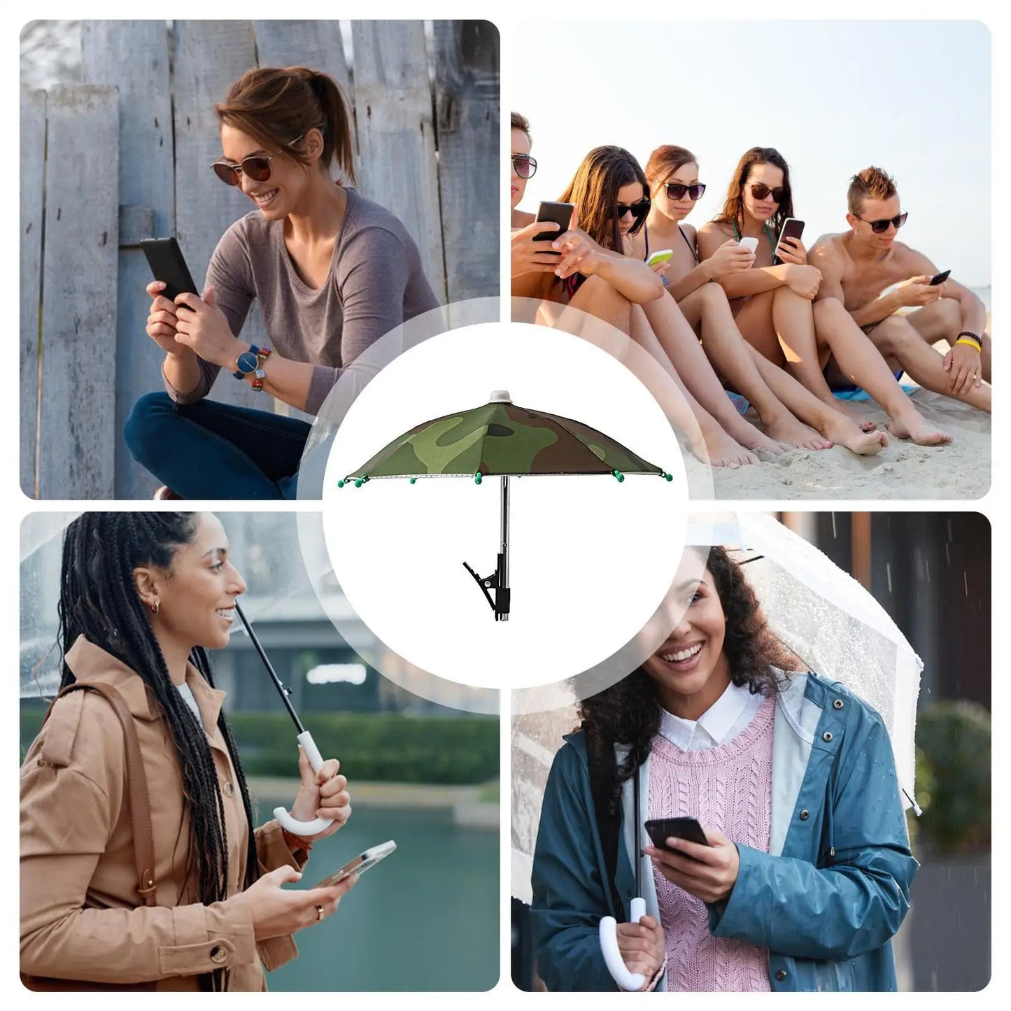Cell Phone Umbrella Sun Protection Phone Clip