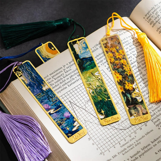 Classical Painting Bookmarks Reading Pages Book Markings Clip