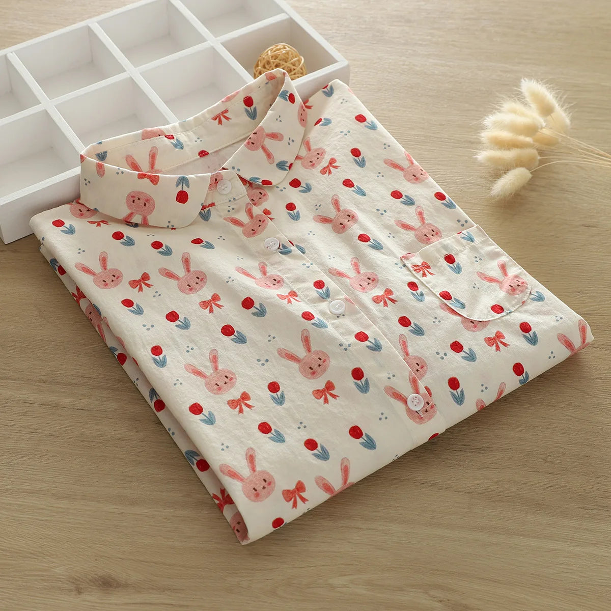 Printed Shirts Cotton Casual Blouses and Tops