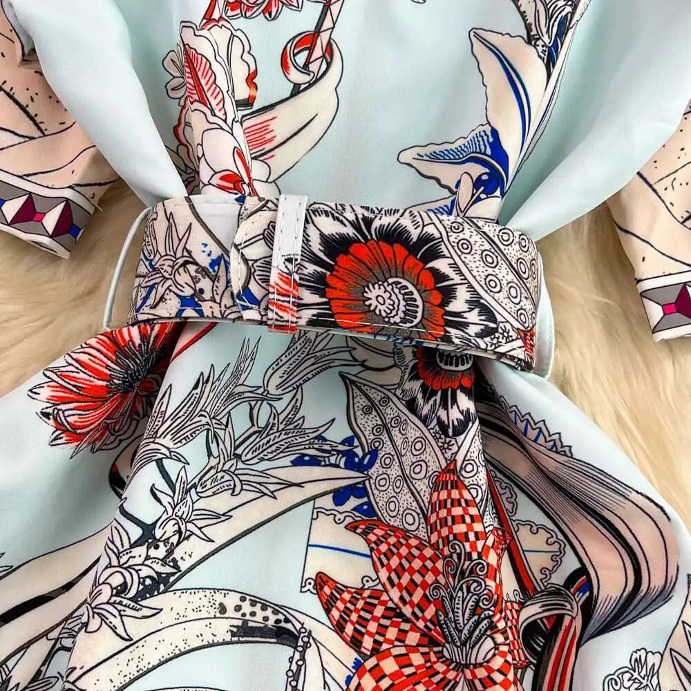 Short Sleeve Floral Print Sheath Bodycon Pencil Short Dress Shirt