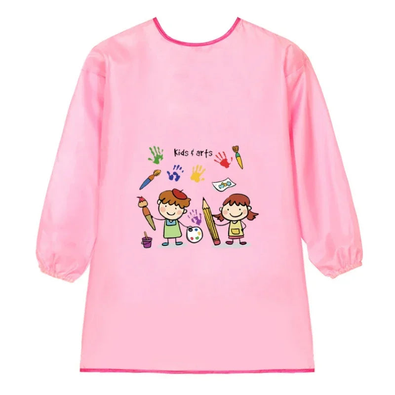 New Baby Boy Girl Feeding Bibs Long Sleeve Apron Waterproof