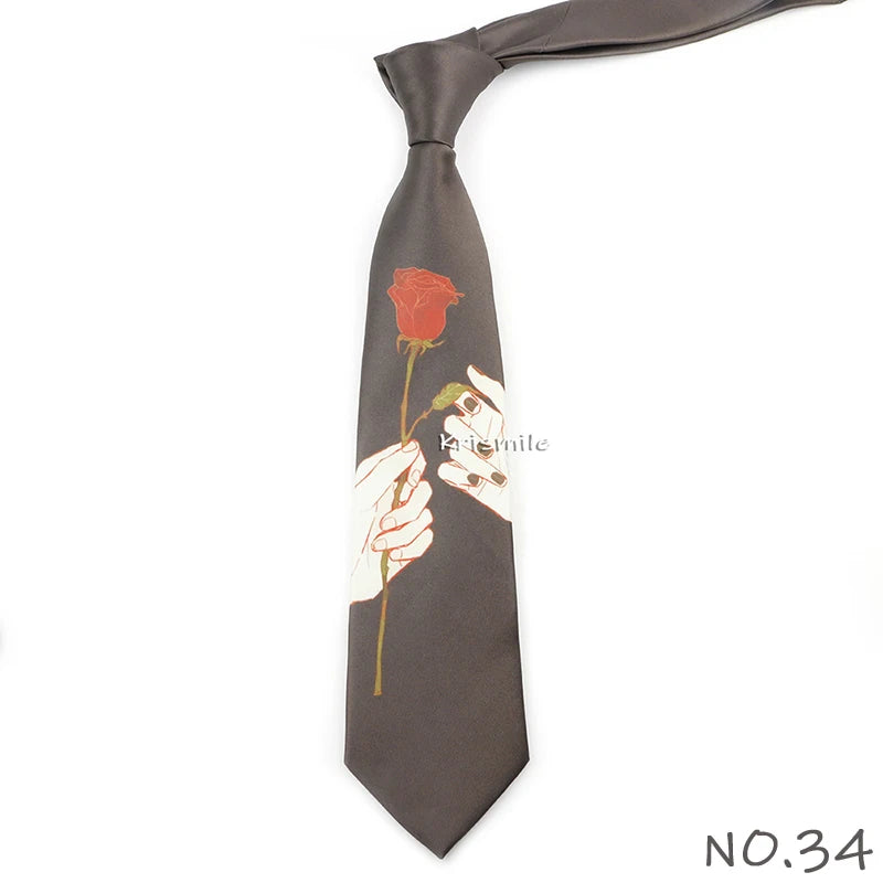 Men's Vintage Imitation Silk Ties 8cm