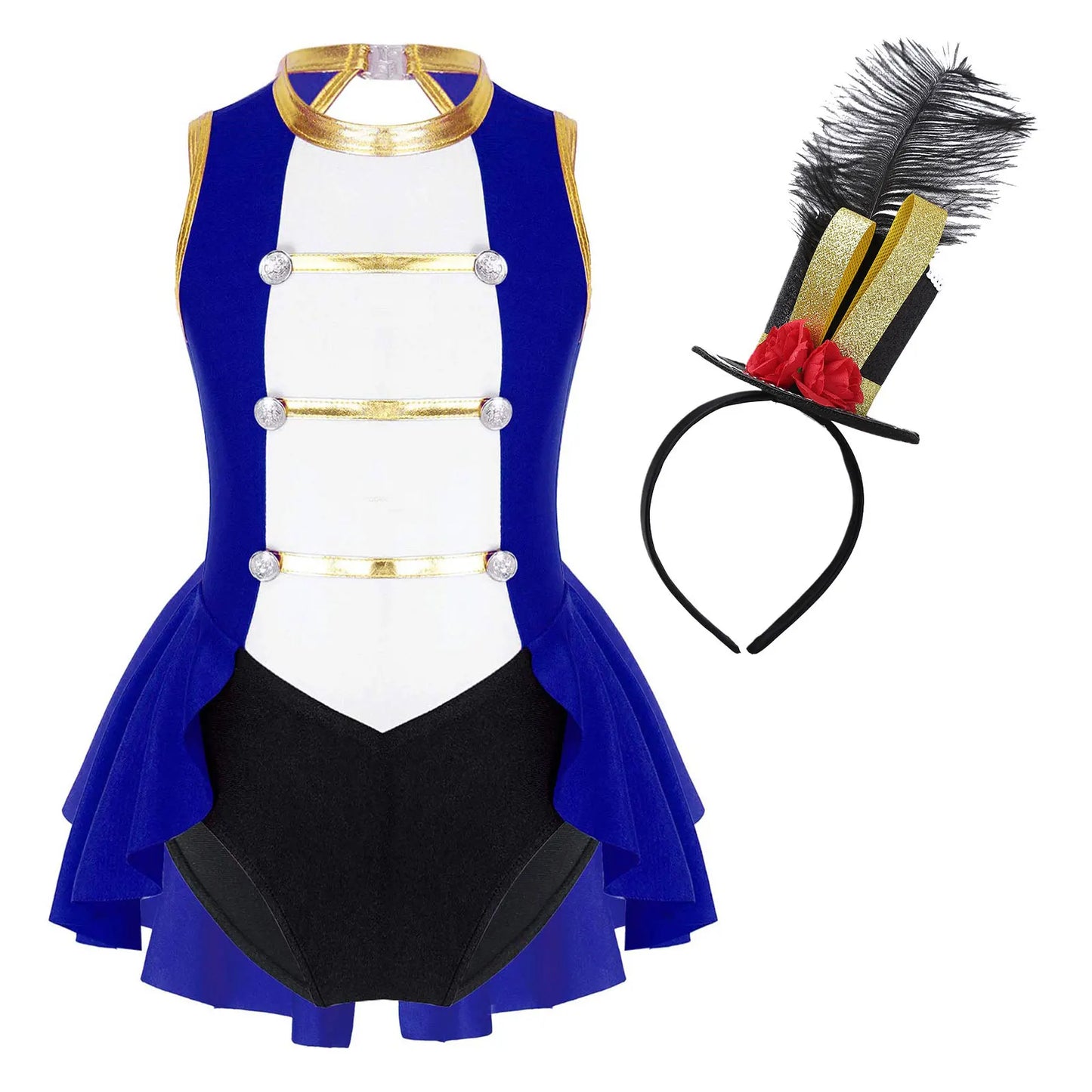 Girls Ringmaster Circus Costume Festival Performance