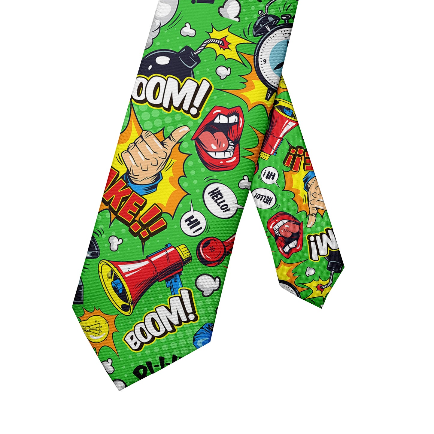 Cartoon printed tie men's casual fashion