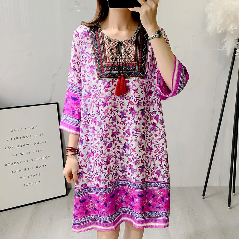 Indian Dress Summer Vintage Causal
