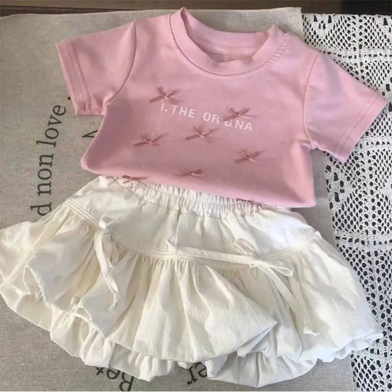 Baby Clothes Set Girls Bow Blouse Suit