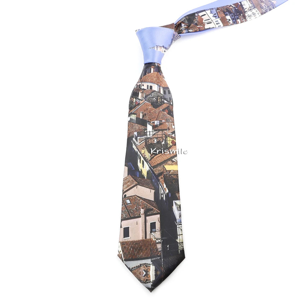 Men's Vintage Imitation Silk Ties 8cm