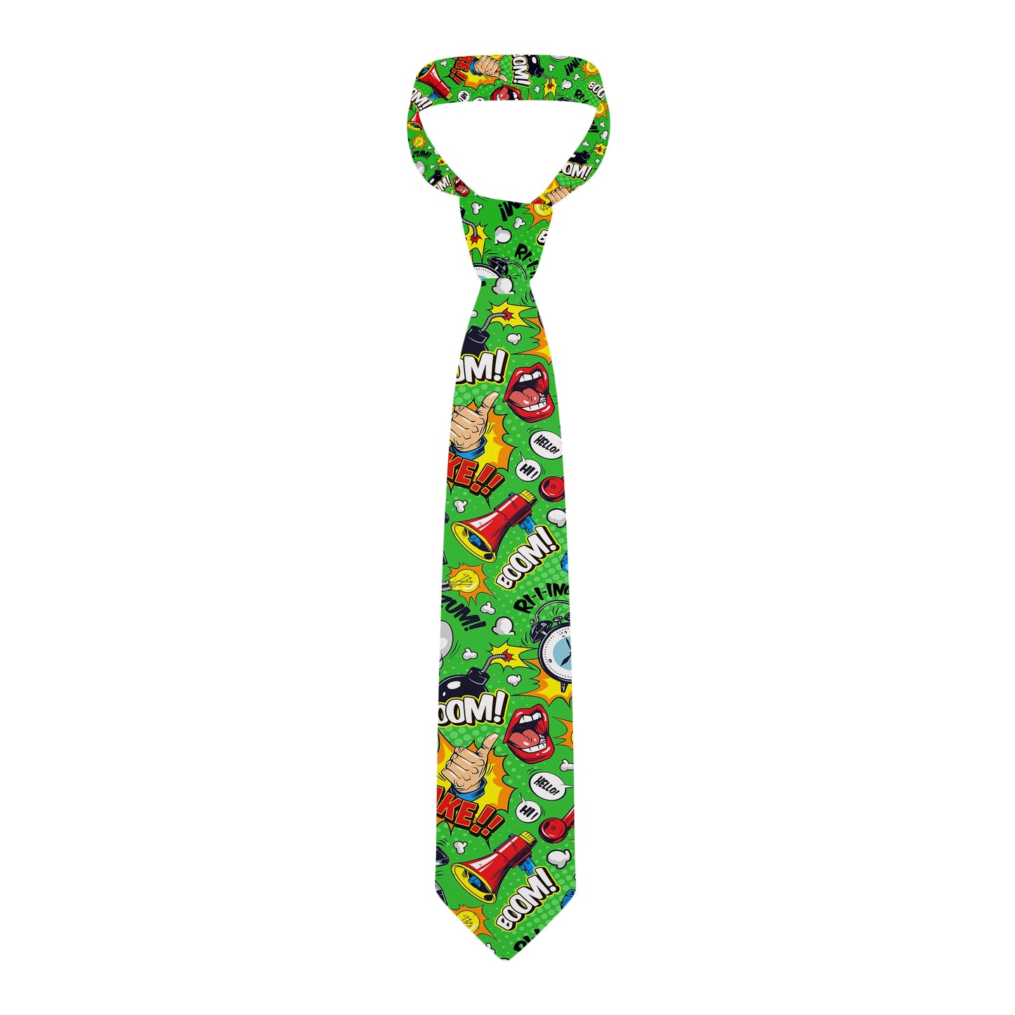 Cartoon printed tie men's casual fashion