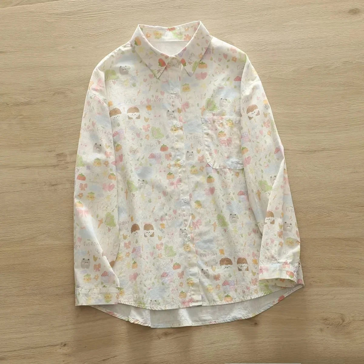 Printed Shirts Cotton Casual Blouses and Tops