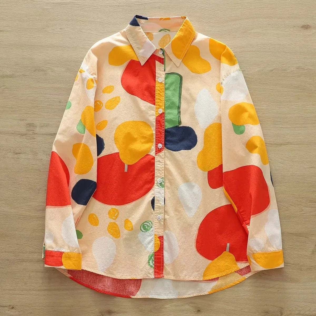 Printed Shirts Cotton Casual Blouses and Tops