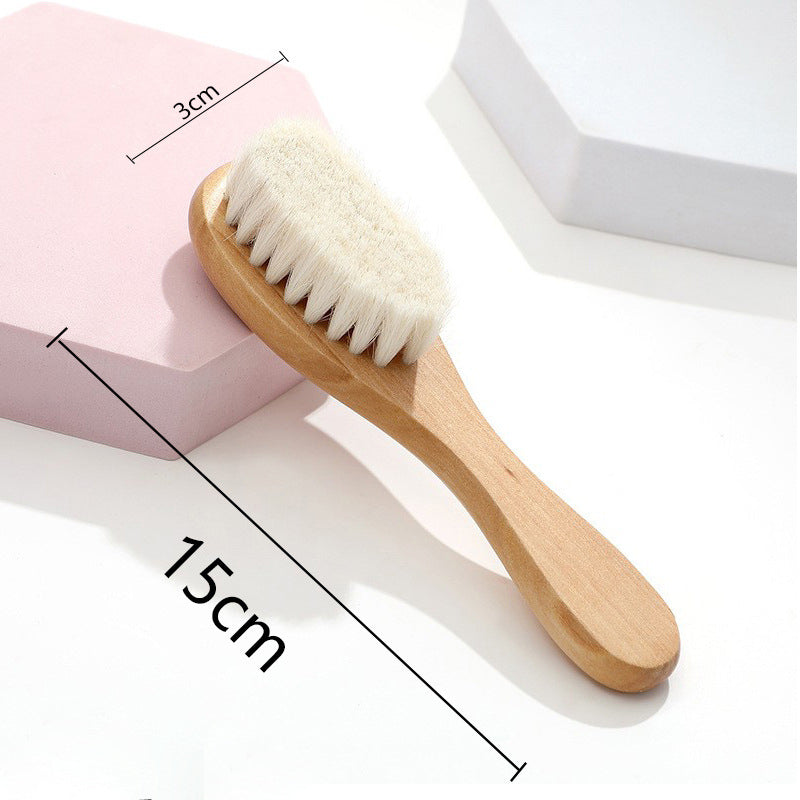 Personalized Wooden Baby Brush Custom Name Baby Wool Comb