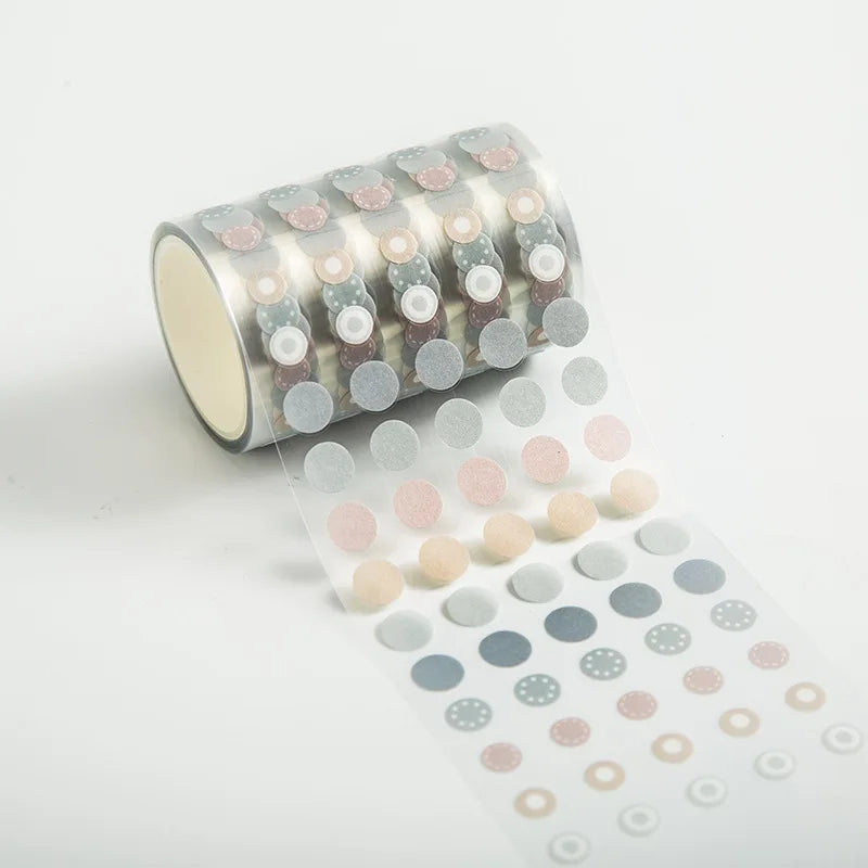 1 Roll PET Washi Tape Salt Series Student DIY Stationery Decoration Stickers