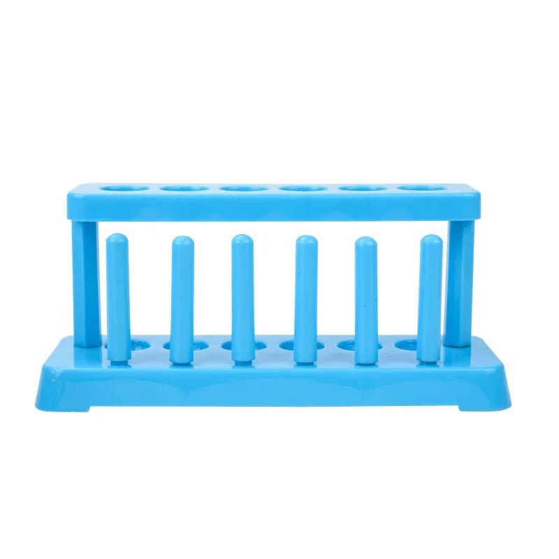 Lab School Supplies Red Plastic Test Tube Rack 6 Holes Holder Support