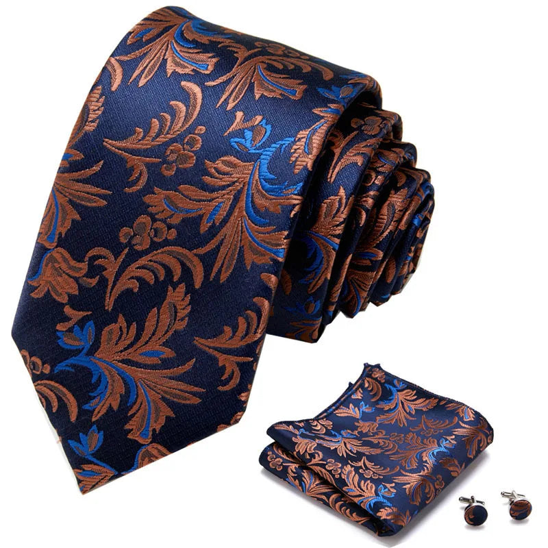 Pre-tied Necktie For Men Women Paisley Style