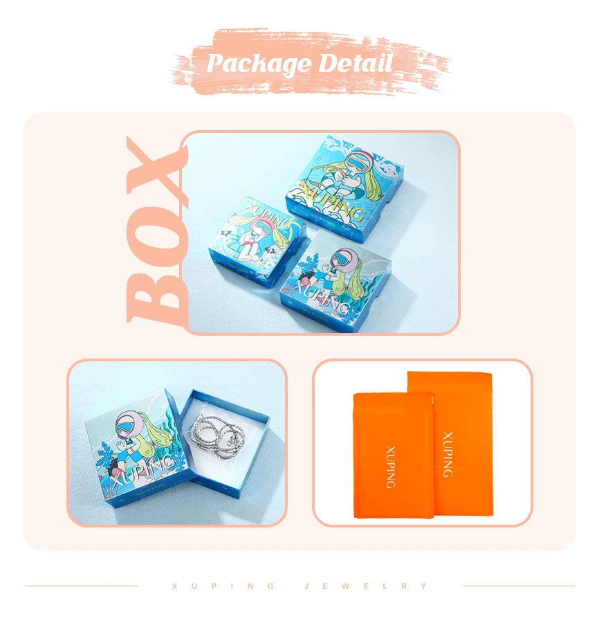 Xuping Jewelry Fashion Platinum Plated Rings Earrings for Women