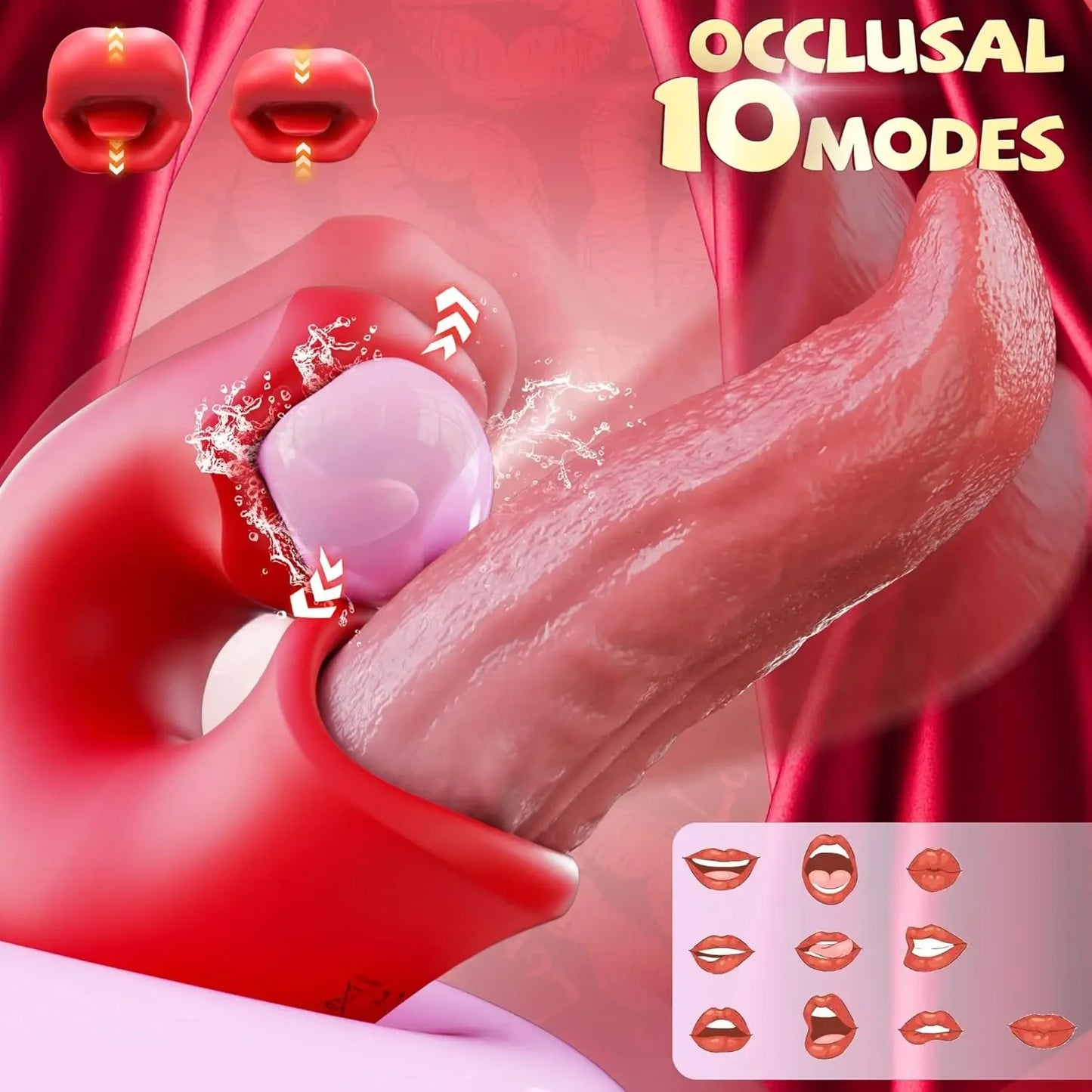 3 in 1 Tongue Thrusting Vibrator Sex Toys