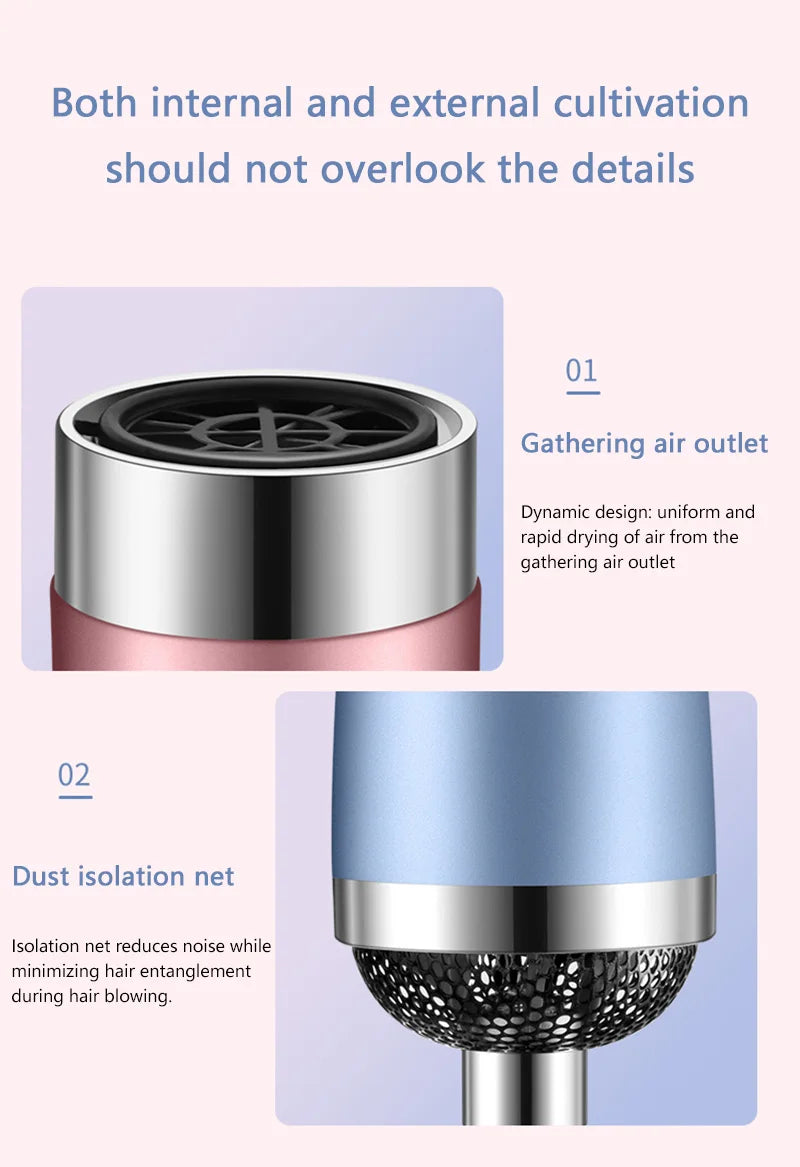 Hair Dryer Portable Comb lonic Hair Straightening Brush