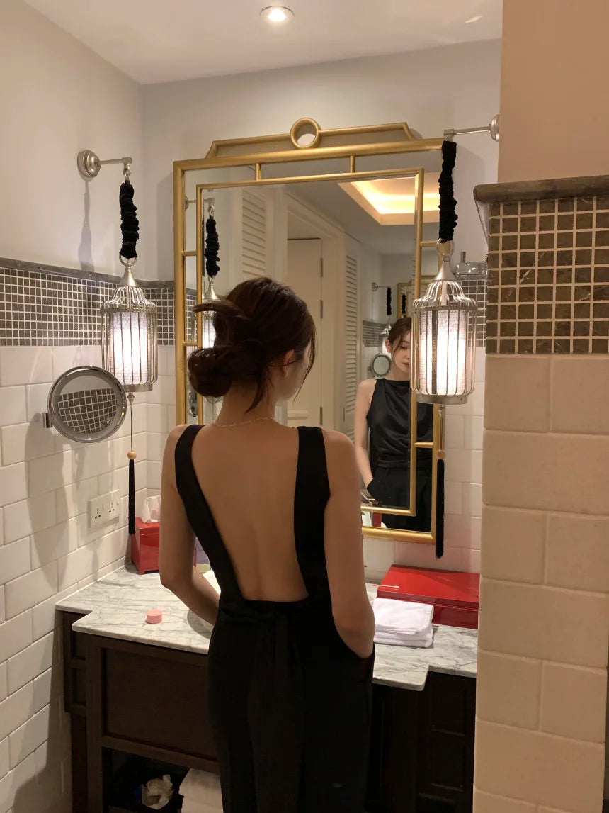 Feminino Sexy Backless Ropa Mujer