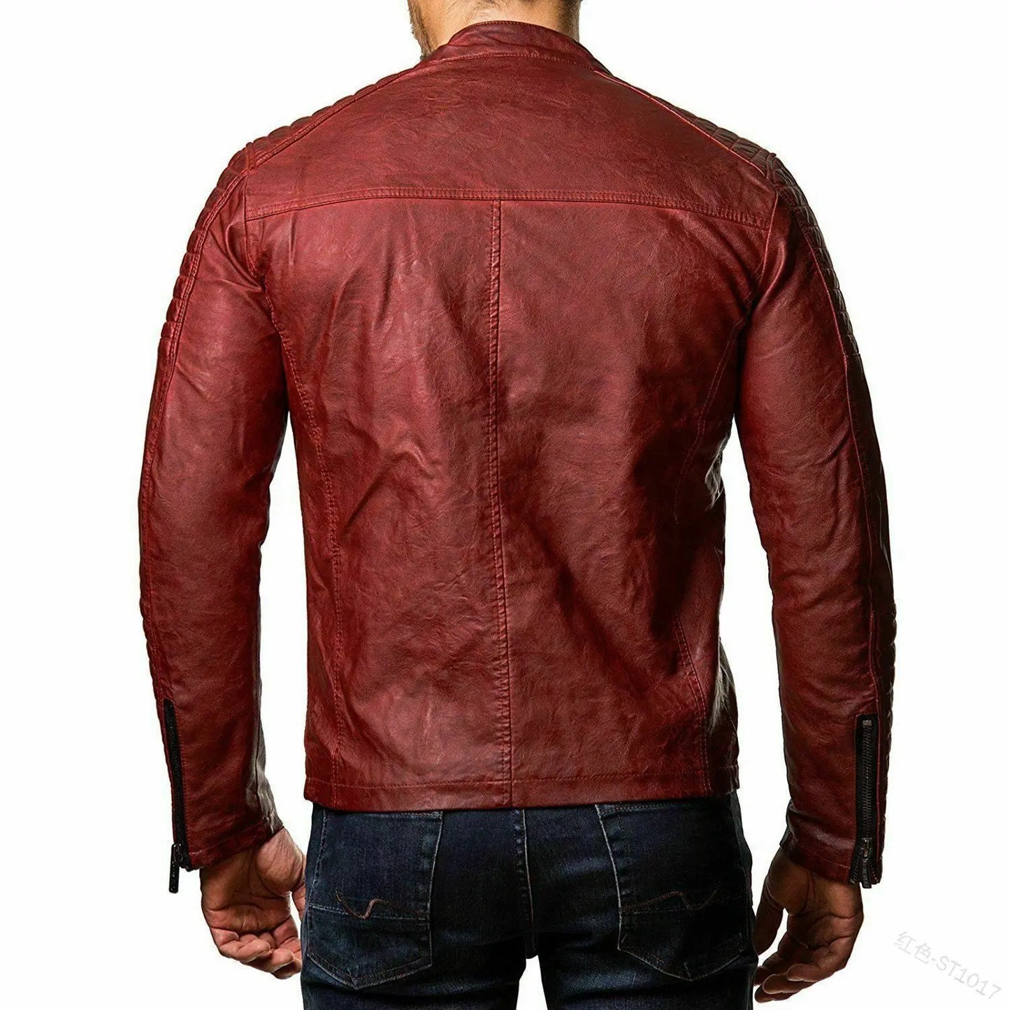 Fashion Men Leather Coat Slimming Spring Autumn New Leisure Coat Motorcycle