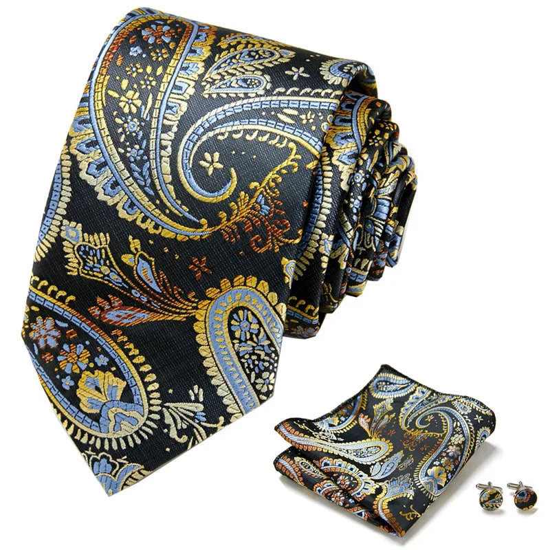 Pre-tied Necktie For Men Women Paisley Style