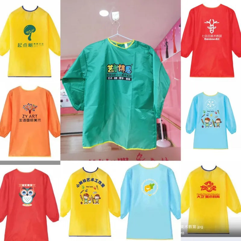 New Baby Boy Girl Feeding Bibs Long Sleeve Apron Waterproof